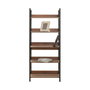 Hanah Home Ktp-850-Oo-1 Estantería de Nogal con Estructura Metálica, 73x172x35 cm, Tablero Melamina.